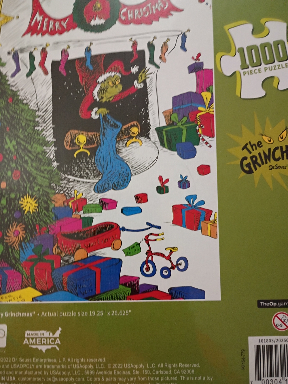 Dr. Seuss The Grinch 1000-Piece Christmas Puzzle - Multicolor - Picture 4 of 5